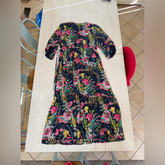 Soft Surroundings Samantha Maxi Floral Faux Wrap Dress size Large NWT - Picture 3 of 9